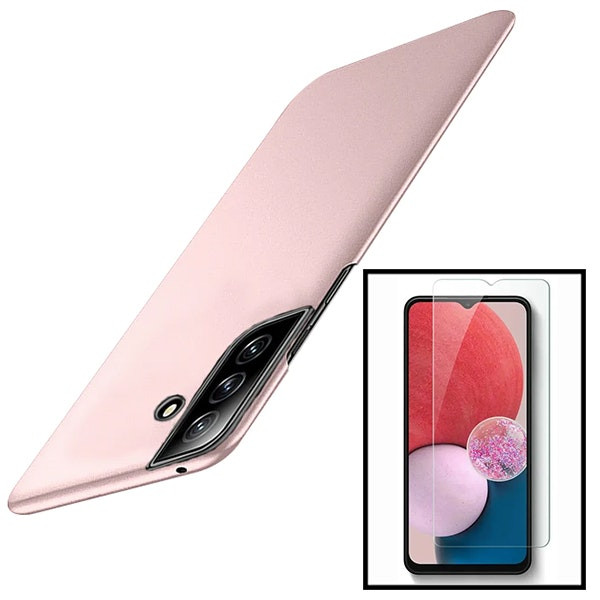 Tempered glass and SlimShield case for Samsung Galaxy A34 5G - Pink