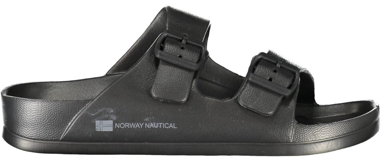Chancletas de plástico negras para hombre