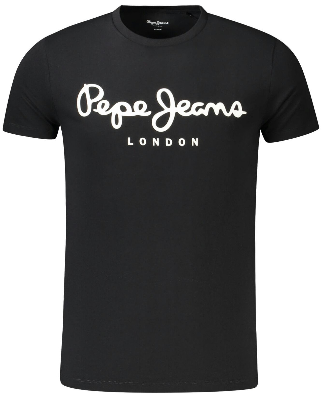 Camiseta básica negra de algodón