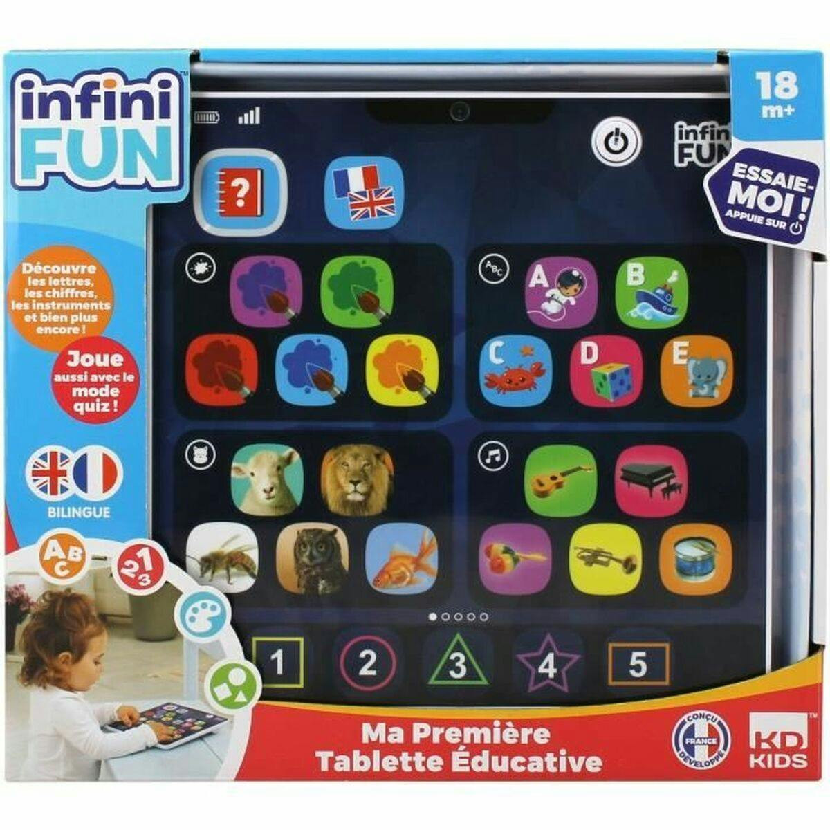 Interactive educational kids tablet with keys and music