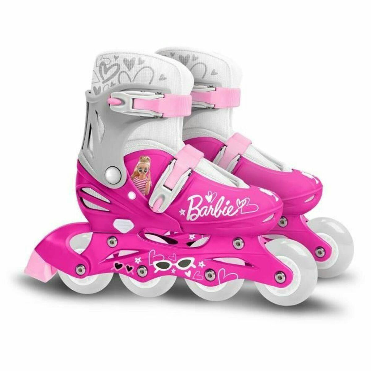 Adjustable inline skates aluminium pink