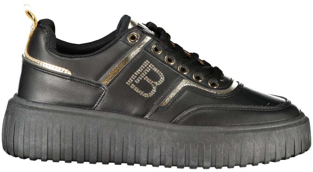 Women's sneakers in polyester and polyurethane with 4 cm heel