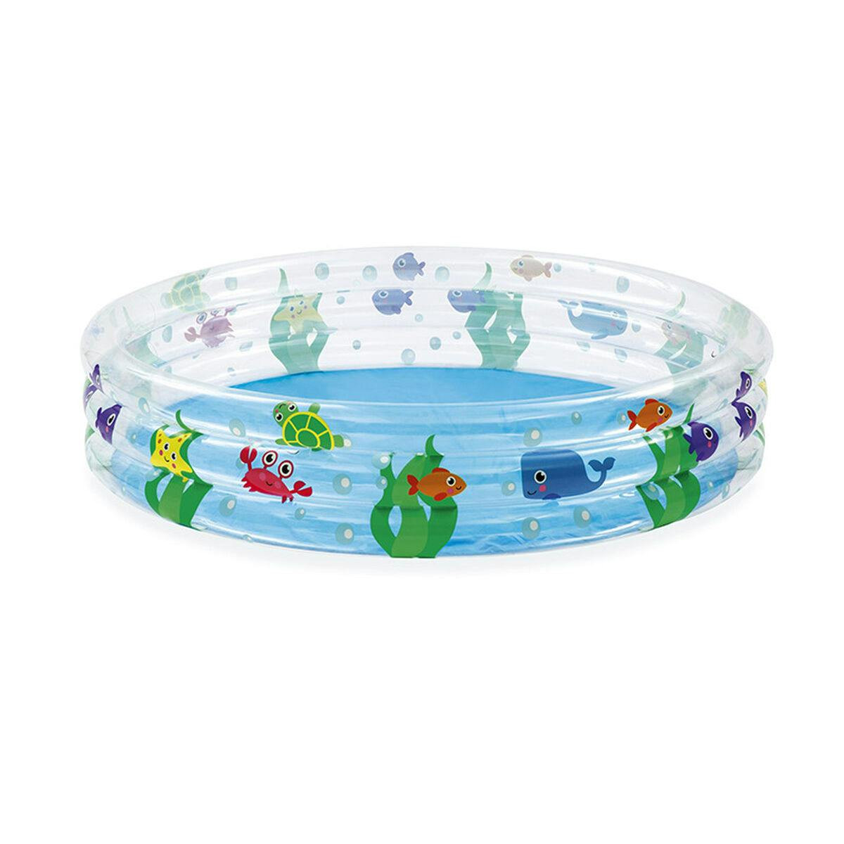 Inflatable children's pool marine design plastic 152 x 30 cm
