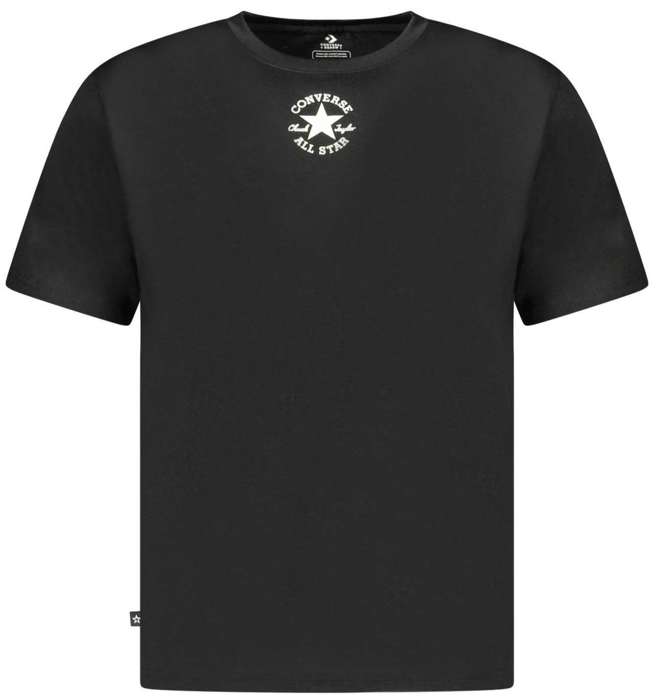 Boys' black cotton t-shirt