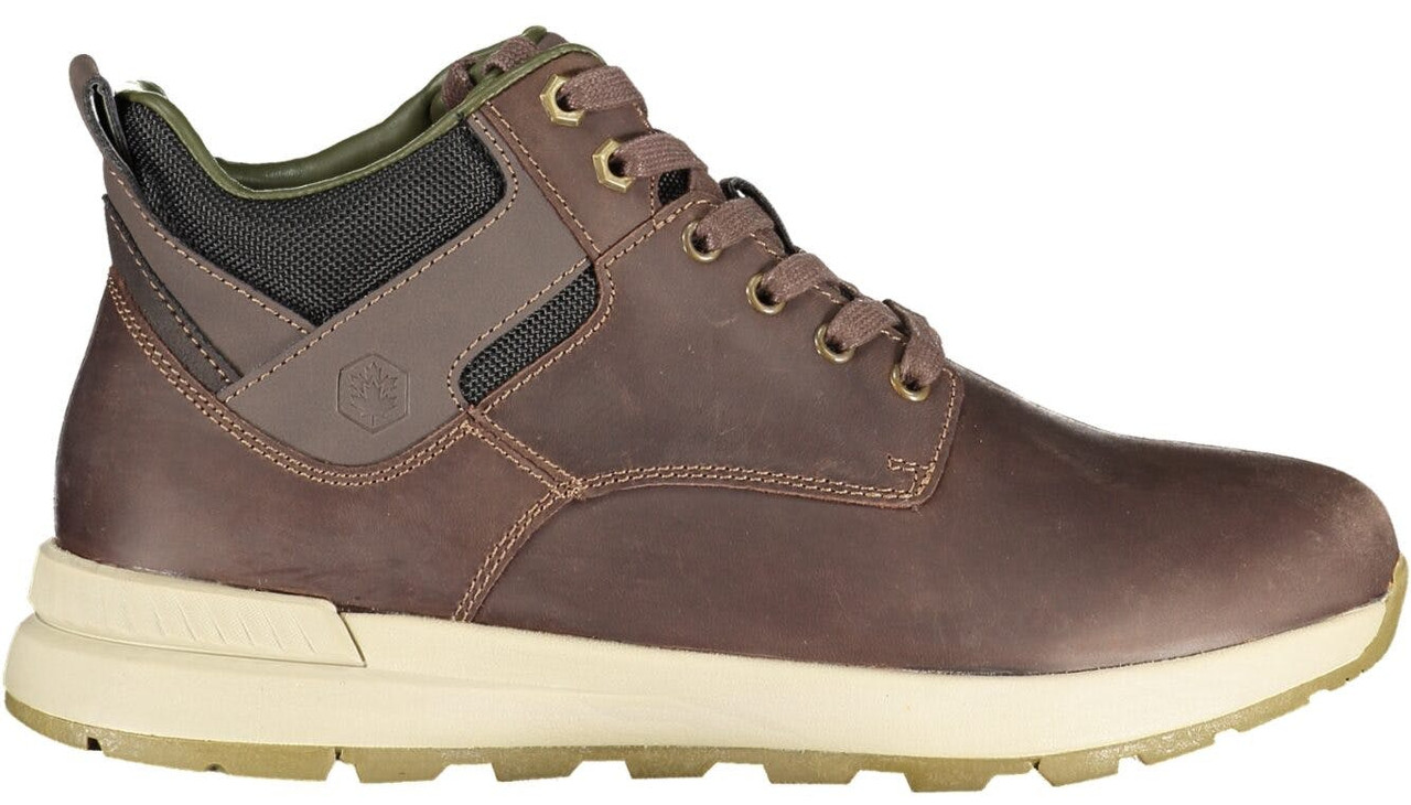 Bota Dominic en piel y poliuretano con cordones