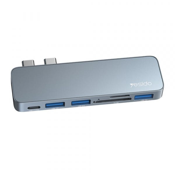 Hub USB-C HB10 para MacBook Pro y Air, 6 en 1