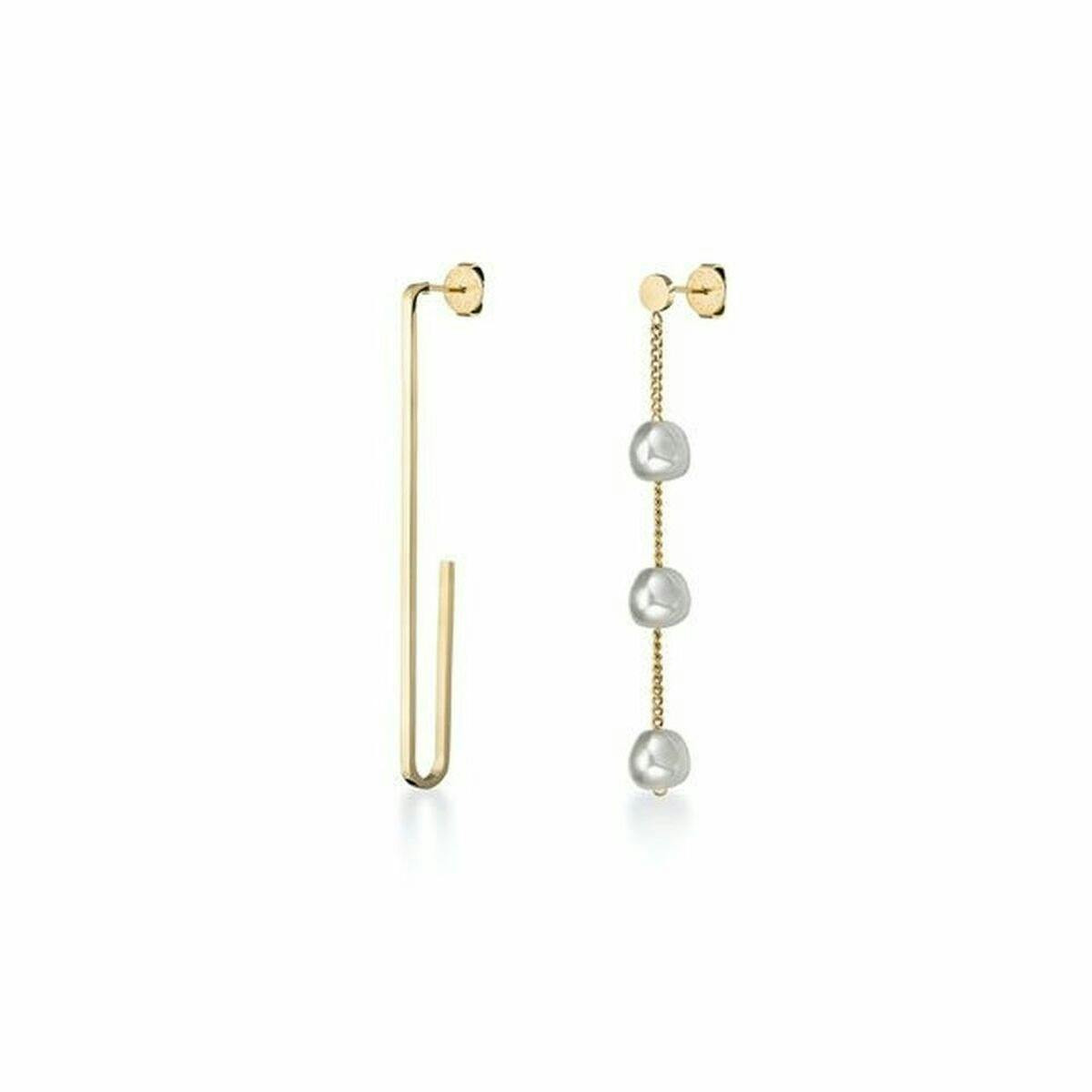 Pendientes femeninos en acero inoxidable dorado