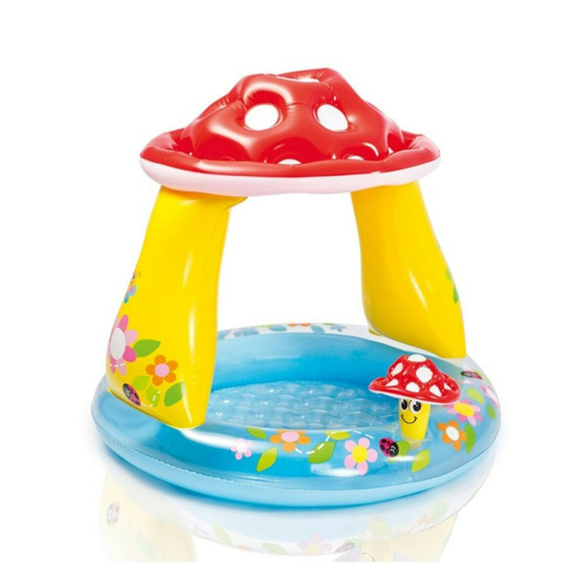 Piscina hinchable infantil PVC diseño setas