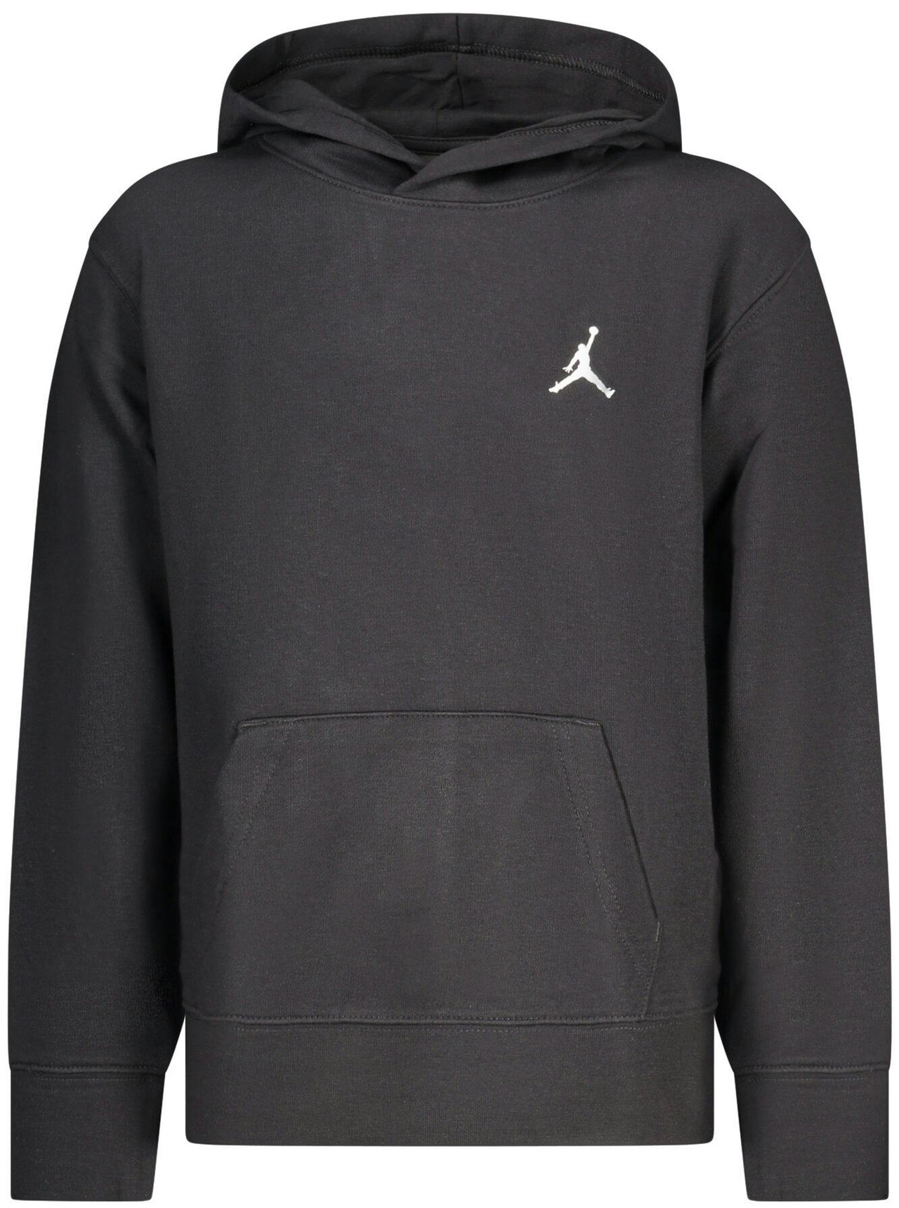 Hooded cotton-polyester sweatshirt black