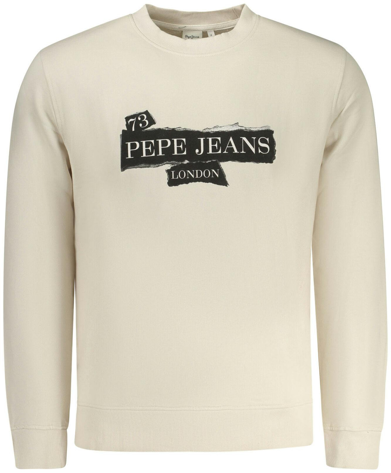 Brushed sweatshirt with print and contrasting details