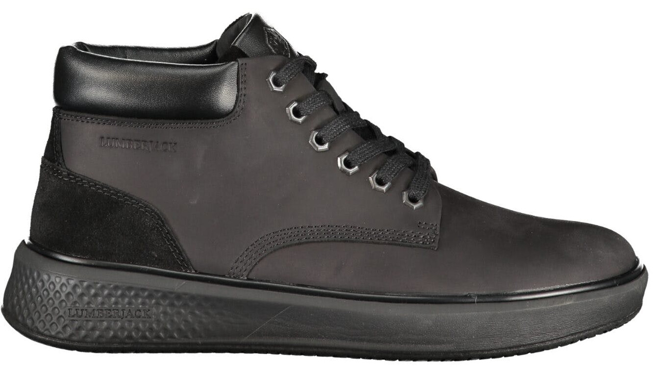 Bota deportiva con cordones dobles contrastantes y detalles decorativos