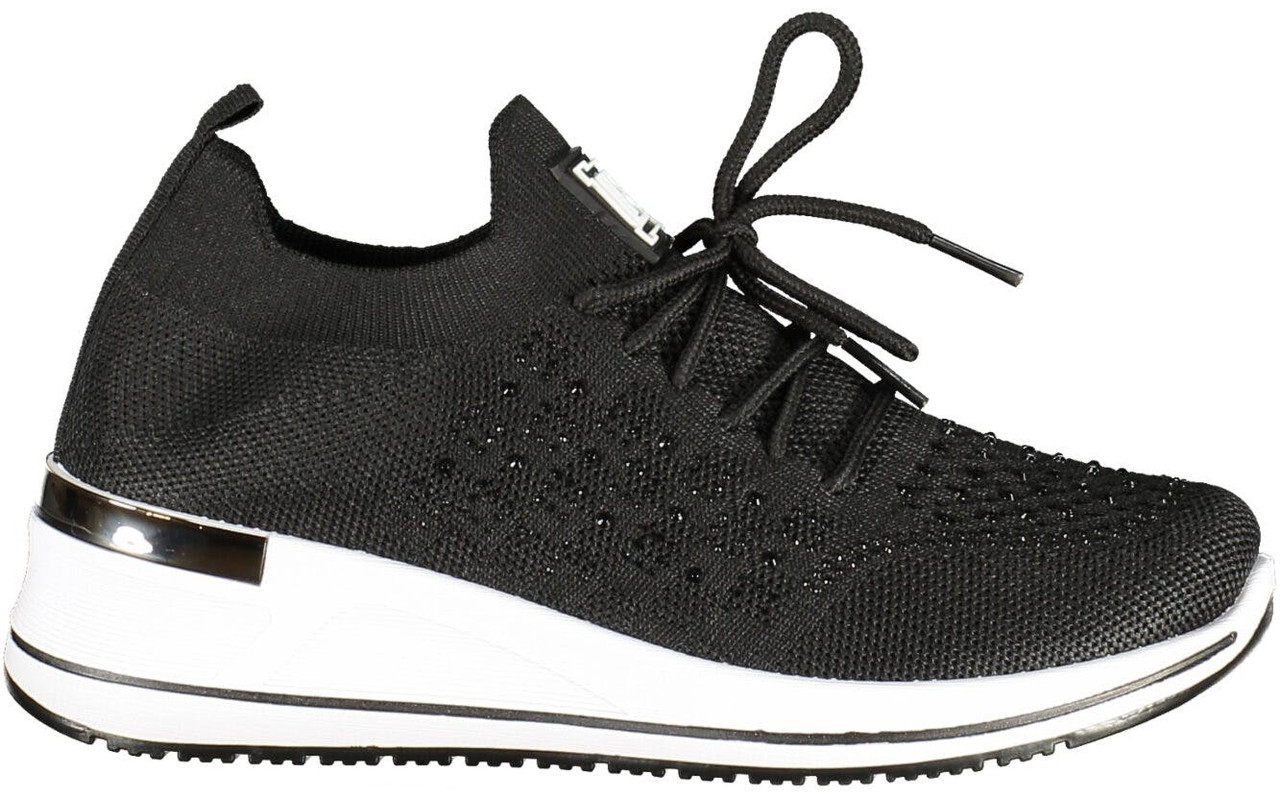 Sporty sneakers with rhinestones and removable insole