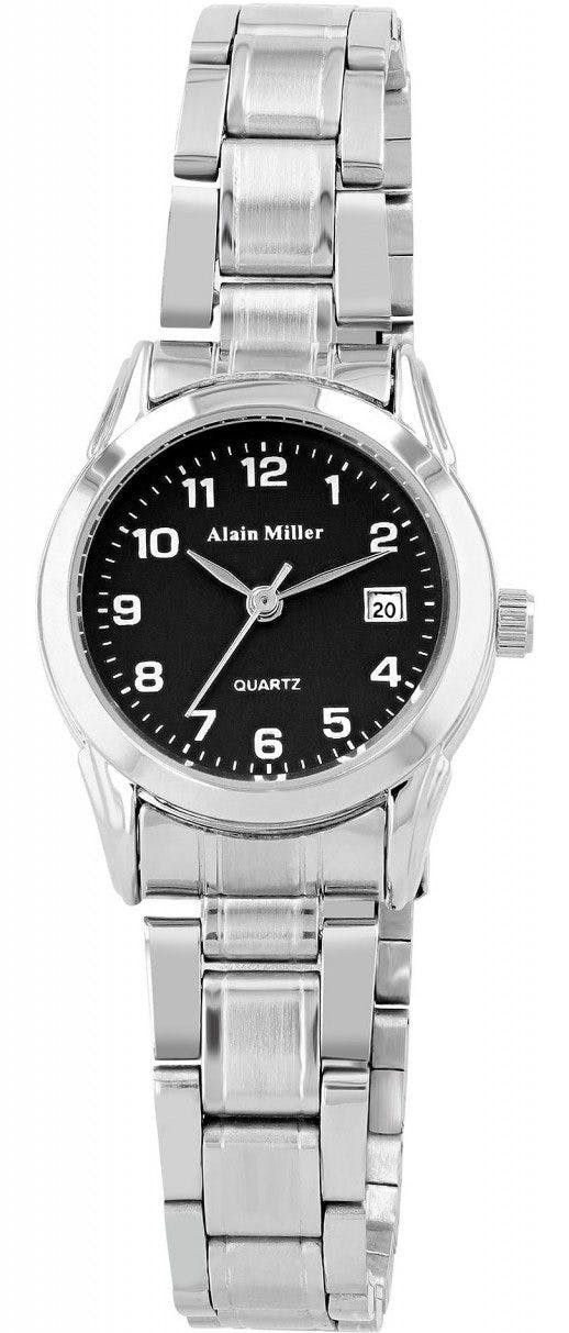 SL28 analog stainless steel watch with date