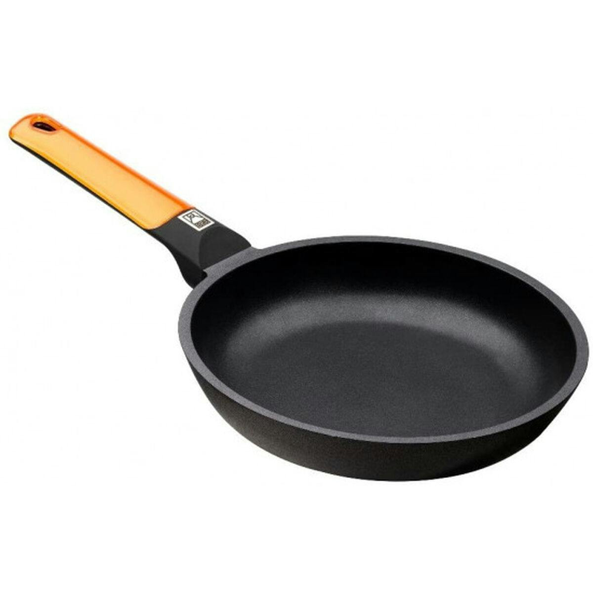 Sartén de aluminio fundido 20 cm con mango naranja antiadherente