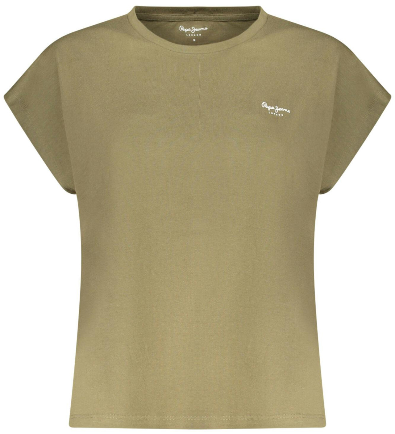 Camiseta con logo en algodón orgánico verde
