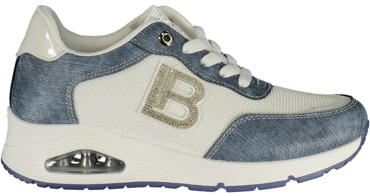 Zapatillas deportivas beige con strass y bordados