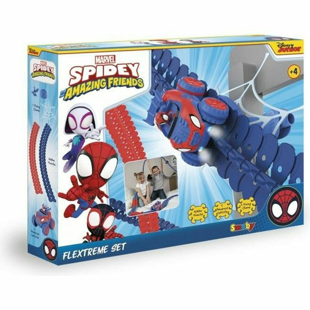 Pista de carreras Spidey para niños funcionamiento con pilas