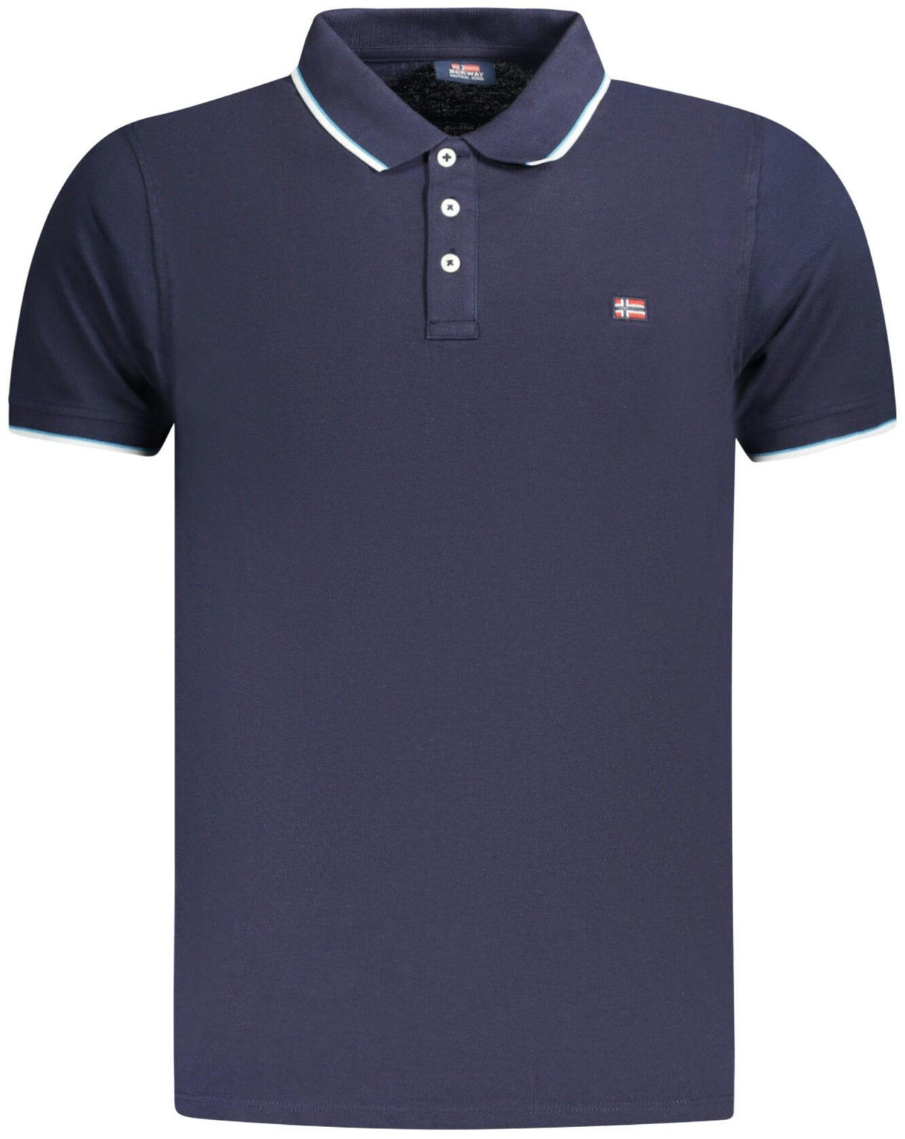 Polo de algodón azul marino