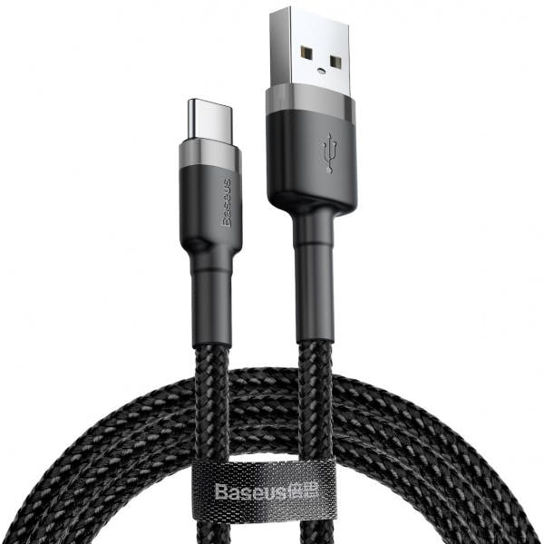 USB-A to USB-C Cable Cafule 60W 3A 1 m