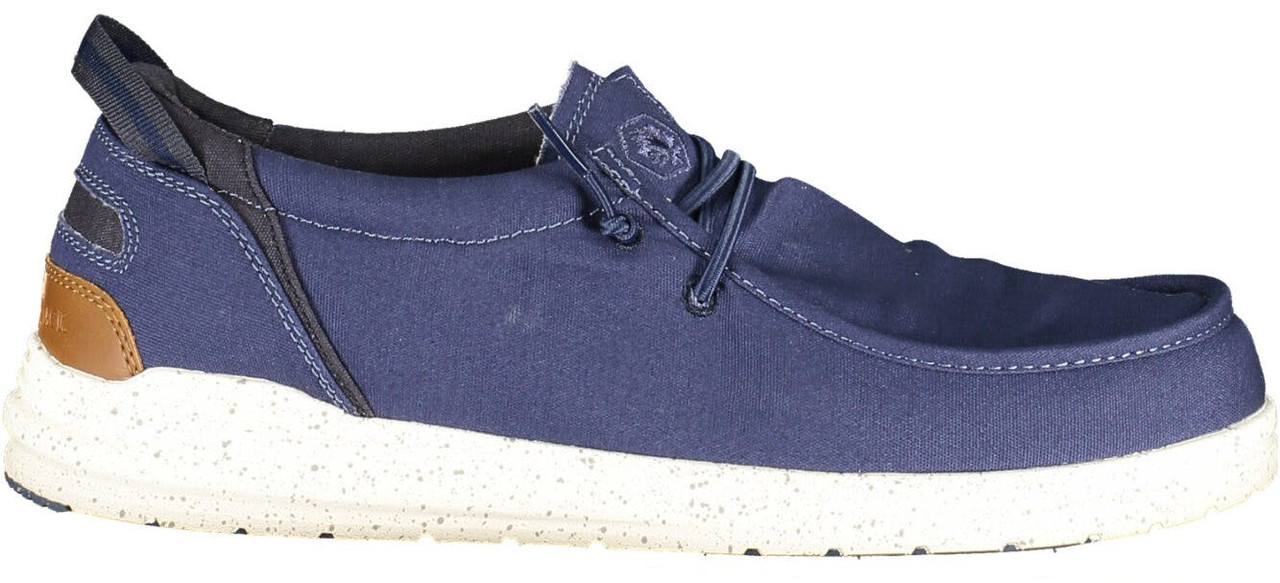Mocasín con cordones en poliéster y poliuretano