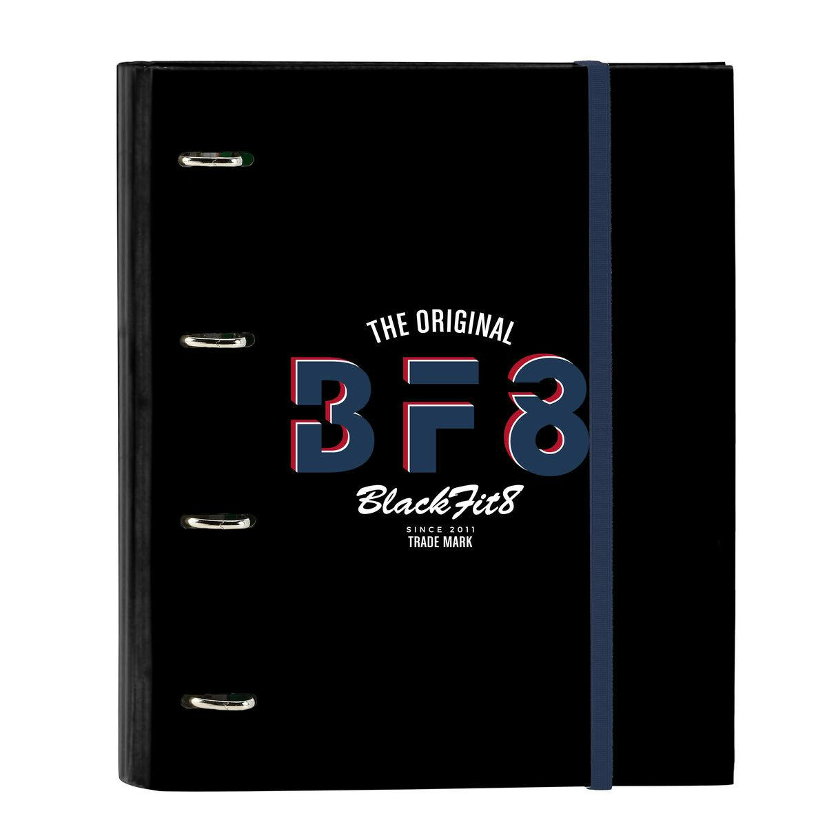 Carpeta A4 con anillas BlackFit8 con 4 anillas y organizador interno