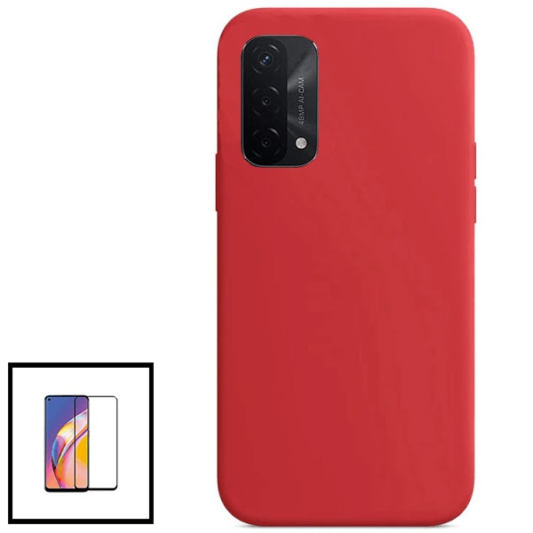 Kit protector de cristal y funda de silicona para A93 5G