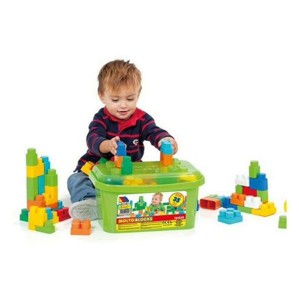 Juego de Construcción con 35 Bloques