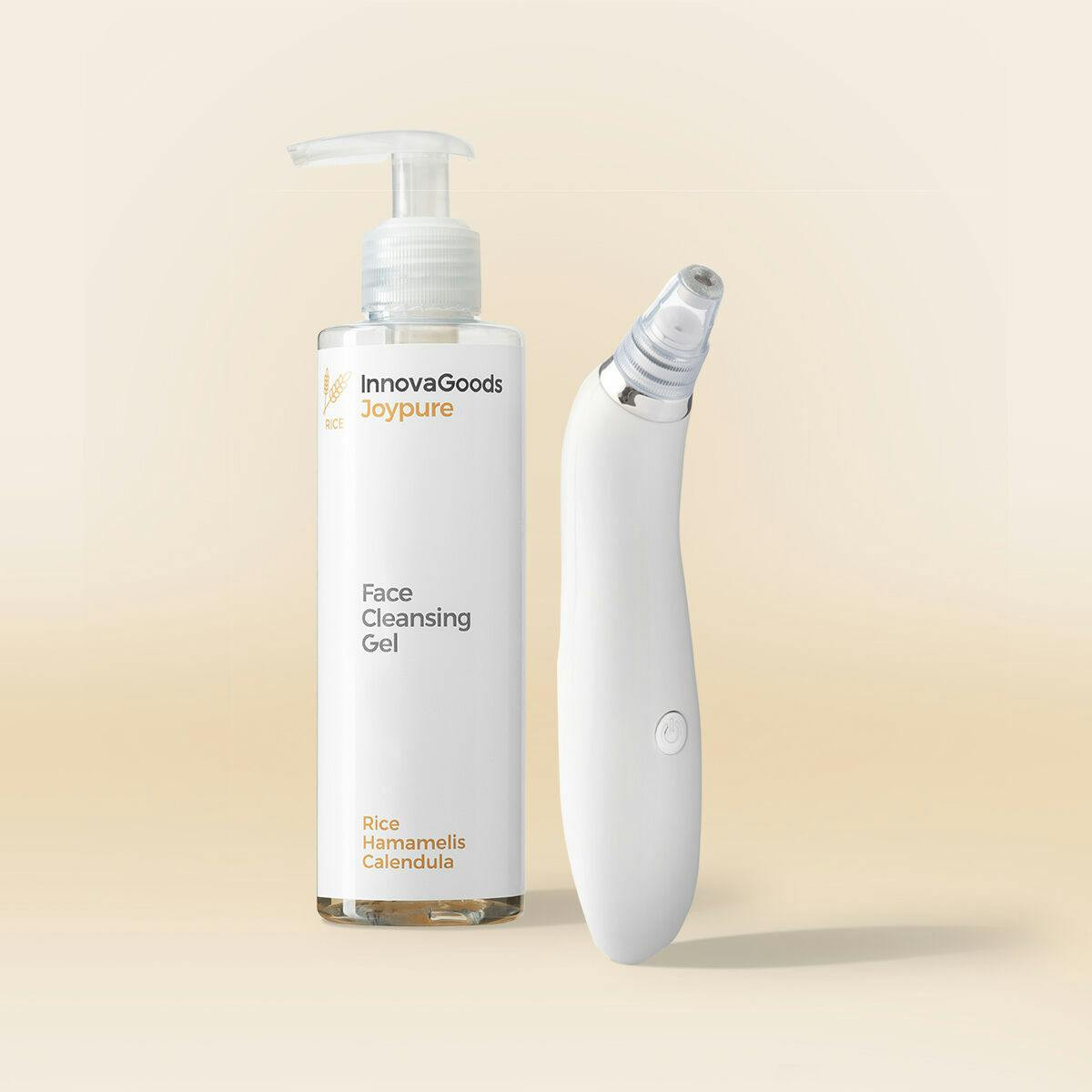 Pack limpieza facial con gel 200 ml y aparato eléctrico para puntos negros