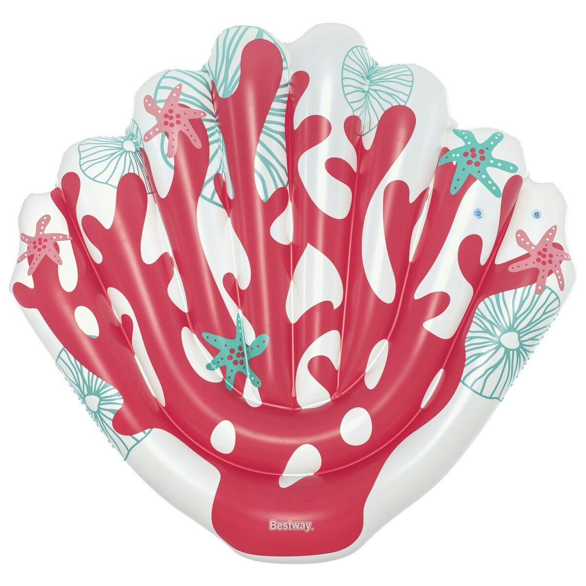 Colchoneta inflable coral PVC para piscina y playa
