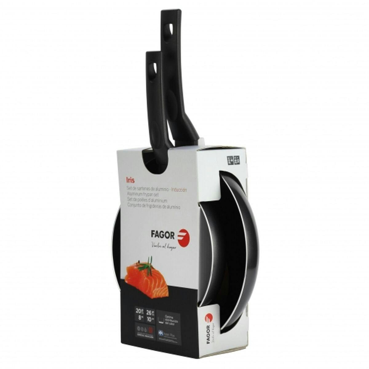 Juego de sartenes IRIS acero 20 cm y 26 cm