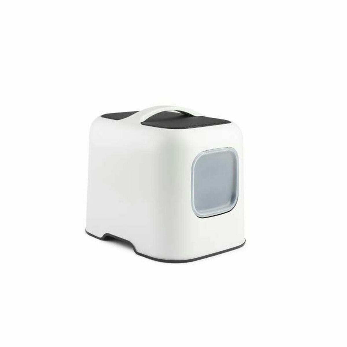 Caja de arena rectangular Mistletoe para gatos con asa