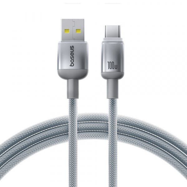 USB-A to USB-C Discolor Cable 100W 5A 2 m
