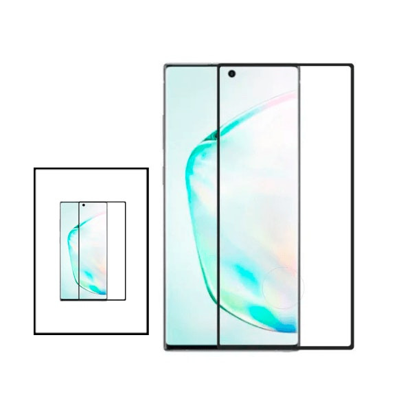 Protector de vidrio templado curvado para Samsung Galaxy Note 10 Plus