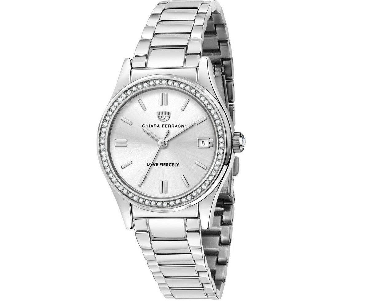 Casual women's analog watch stainless steel case