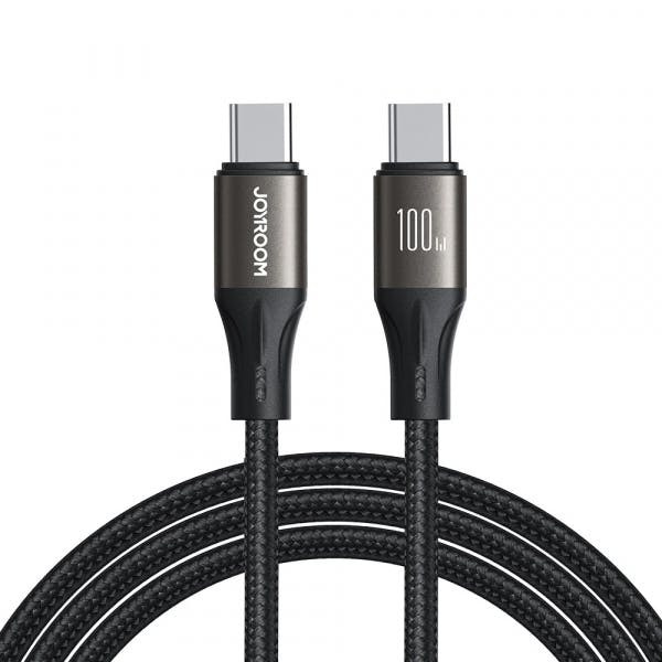 Cable USB-C a USB-C S-A25 Light-Speed 100W 1,2 m Negro
