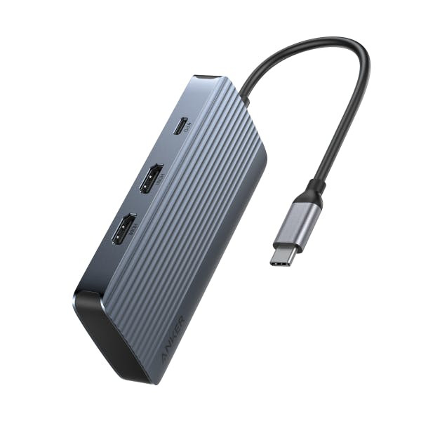 Hub USB-C con 2 HDMI y múltiples puertos USB