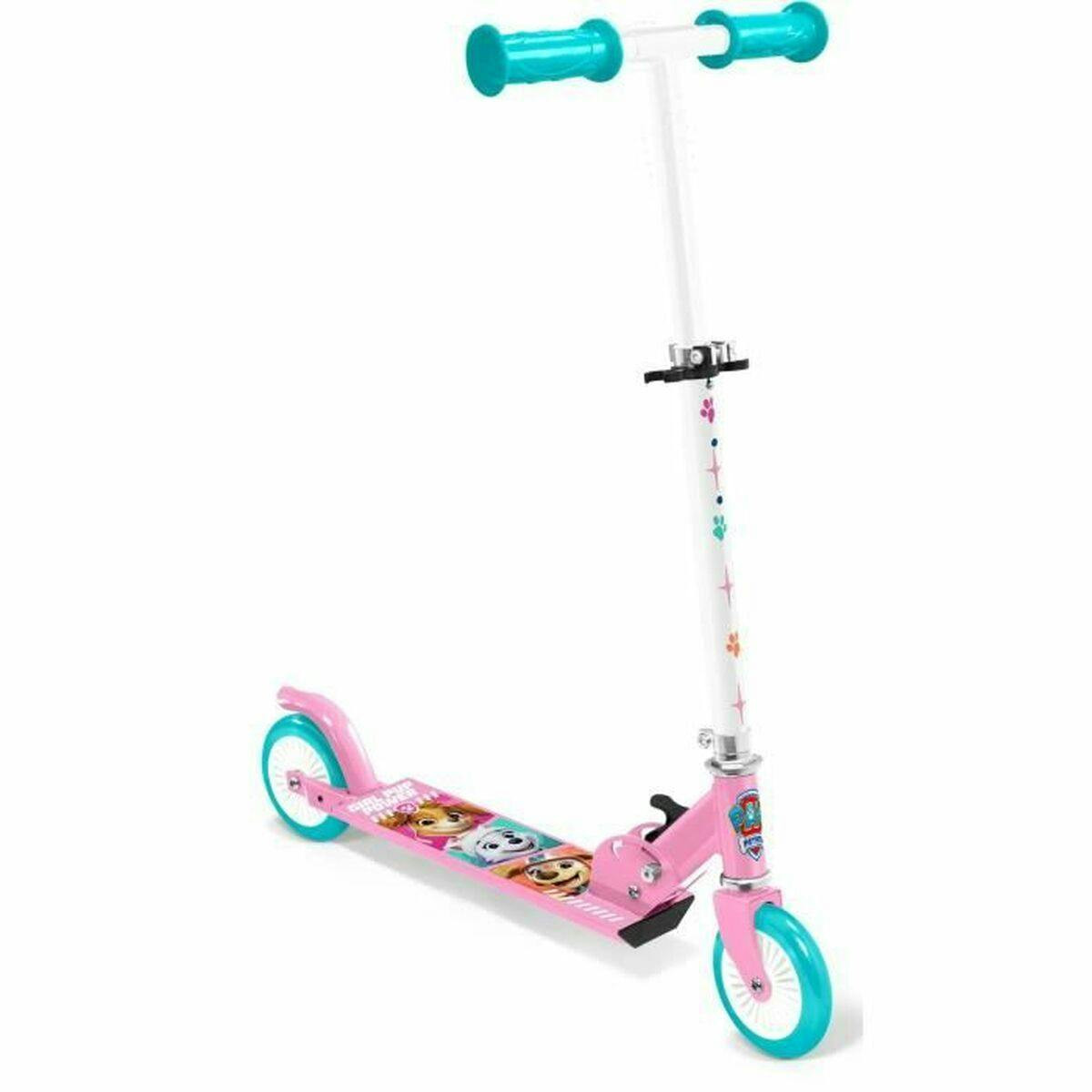 Patinete Paw Patrol plegable rosa