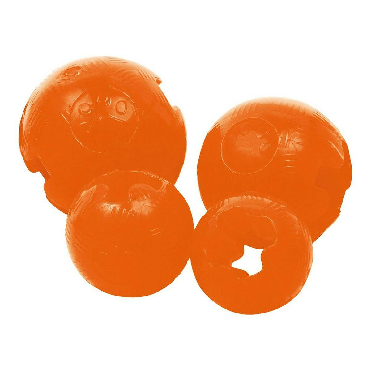 Juguete bola TPR para perros naranja