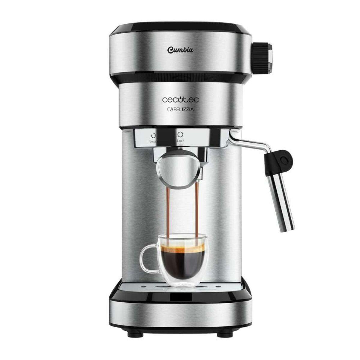 Máquina de espresso Cafelizzia Steel 850W 20 bar con vaporizador