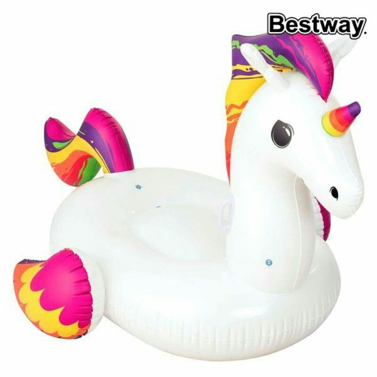 Colchoneta hinchable unicornio con asas 224 x 164 cm