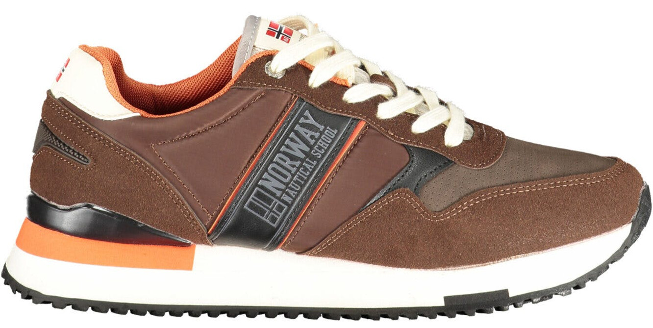 Zapatillas Liam en poliéster y poliuretano marrón