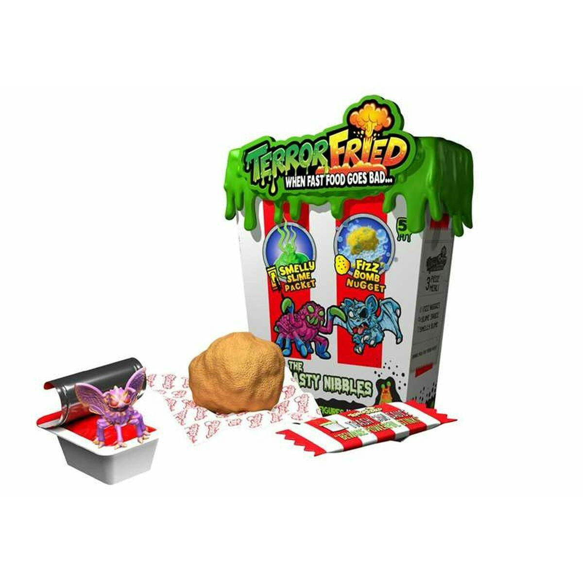 Terror Fried toy pack with 2 figures and 3 moldable compounds