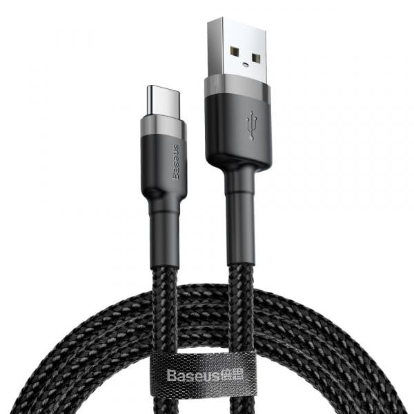 Cafule USB-A to USB-C Cable 60W 3A 0.5m grey