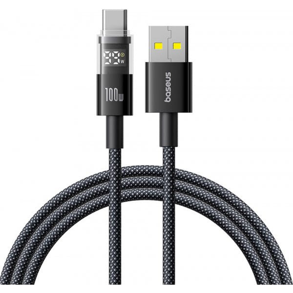 USB-A to USB-C Display 2 Cable 100W 5A 2m Black
