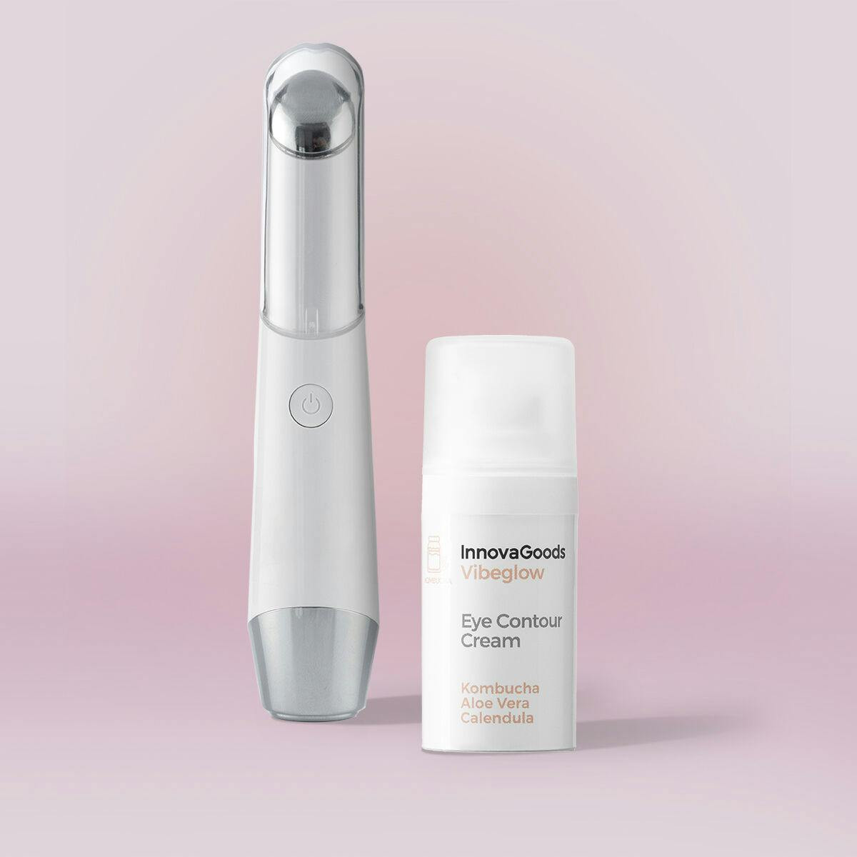 Pack tratamiento contorno de ojos con masajeador fototerapia y terapia térmica