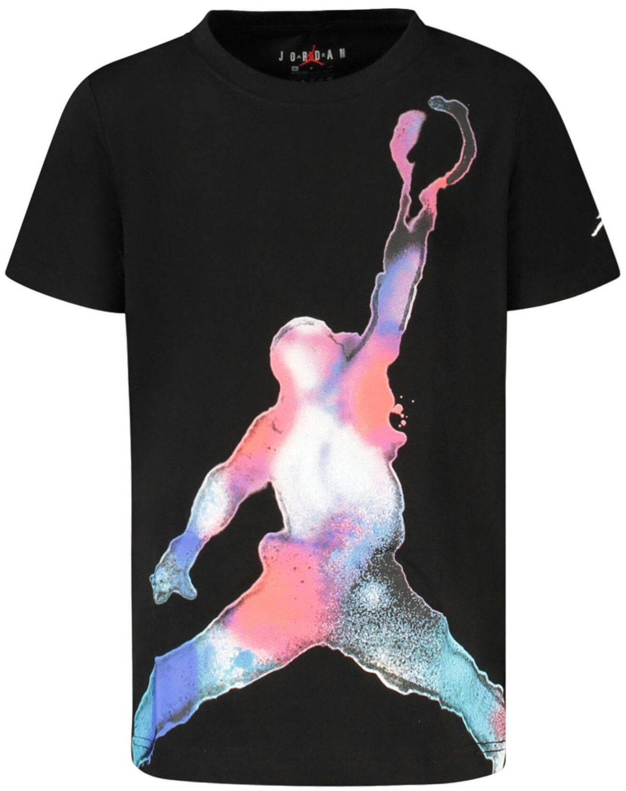 Camiseta negra para niño en algodón y poliéster