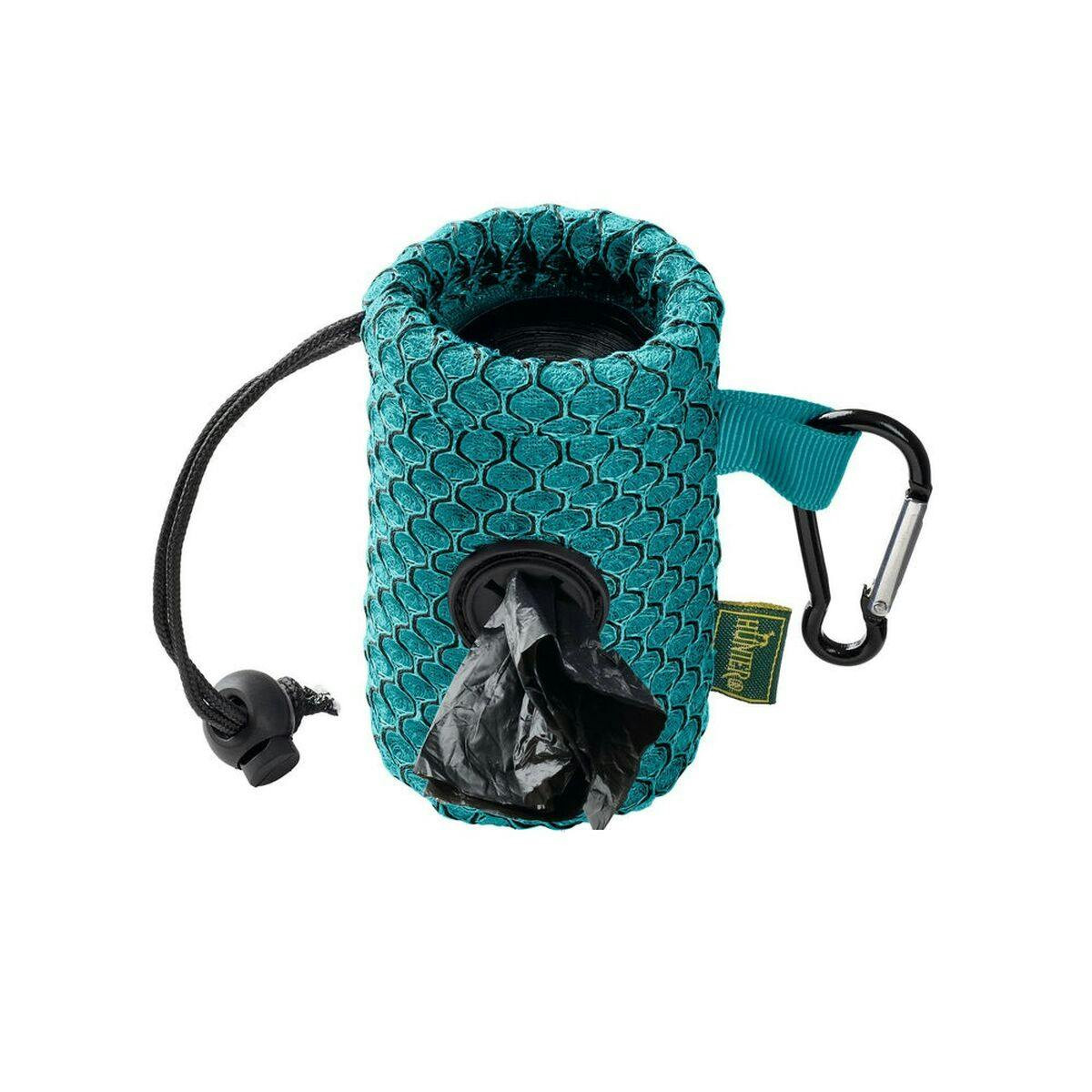 Turquoise waste bag dispenser