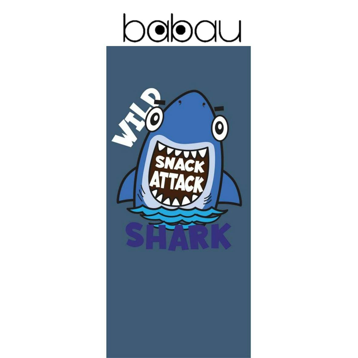 Toalla de playa infantil Wild Shark poliéster