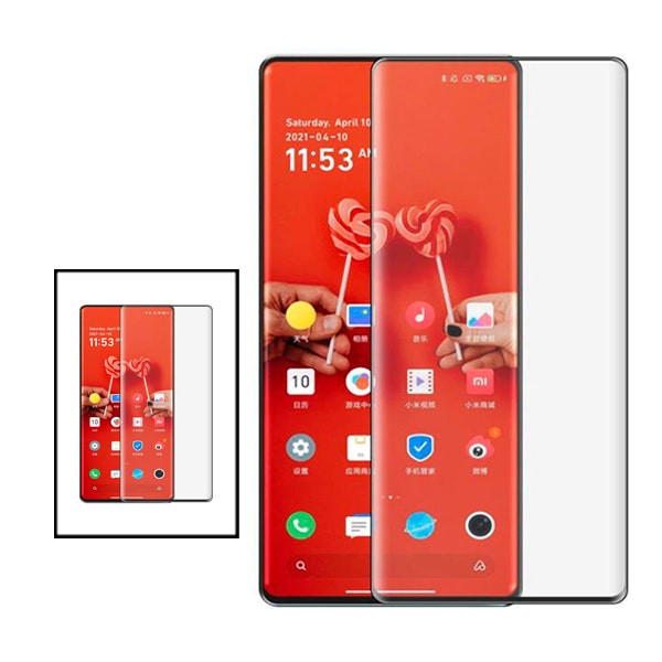 Protector de cristal templado curvado para Xiaomi Mix 4