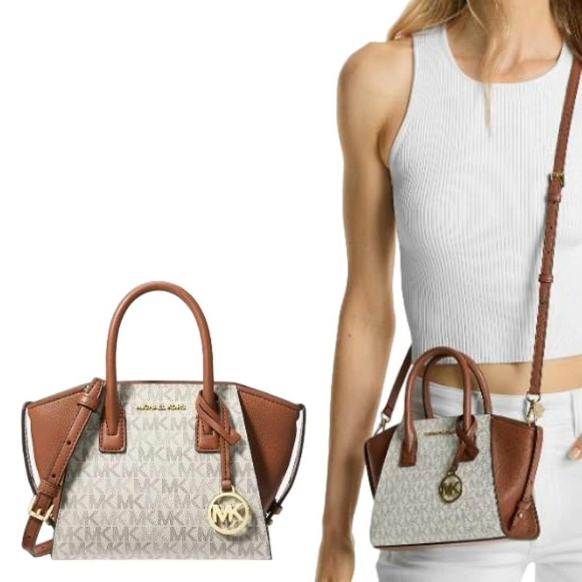 Bolso Avril XS en piel sintética vainilla